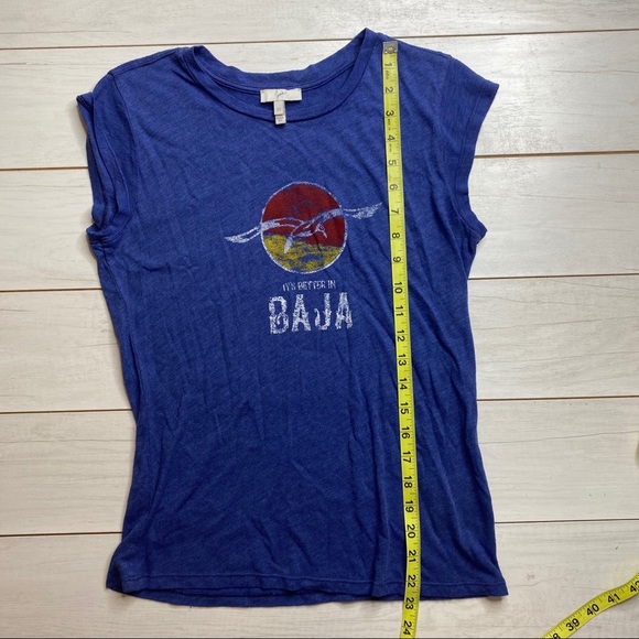Joie Women Kirarra T shirt Baja Graphics Blue XS - Picture 7 of 8